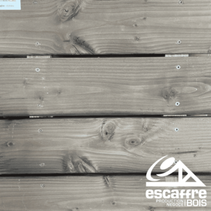 lame terrasse DOUGLAS - 26 x 145 mm - 3,00 ml - 1 face bombée - classe 3 Gris